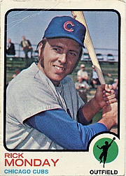 1973 Topps Baseball Cards      044      Rick Monday